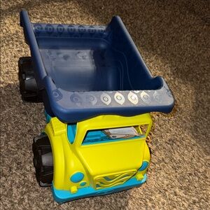 Green and Blue Kids Dump Truck Toy by